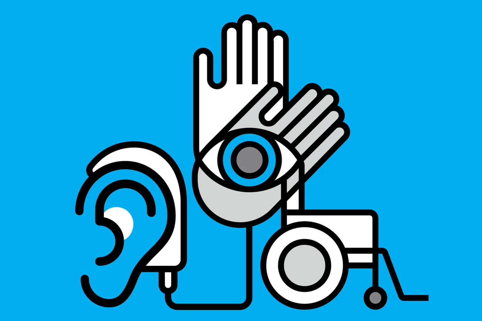 Various symbols for different types of disabilies
